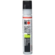Marabu Glitter Liner 25 ml Silver Akrilik Boya