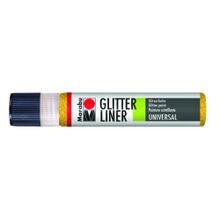 Marabu Glitter Liner 25 ml Yellow Akrilik Boya