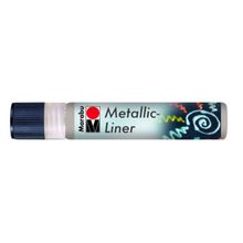 Marabu Metallic Liner Boyutlu No 782 Metalik Gümüş 25 ml Boncuk Boyası