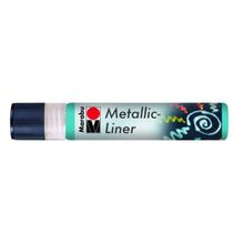 Marabu Metallic Liner Boyutlu No 792 Metalik Petrol Mavisi 25 ml Boncuk Boyası