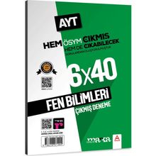 Marka Yayınları 2022 AYT Fen Bilimleri ÖSYM Çıkmış ve Çıkabilecek Sorulardan Oluşturulmuş 6 Deneme Sınavı Tamamı Video Çözümlü