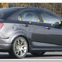 Markadan Chevrolet Aveo Sedan 2006-2011 4 Parça Paslanmaz Çelik Cam Çıtası