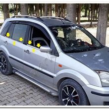 Markadan Ford Fusion 2002-2012 4 Parça Paslanmaz Çelik Cam Çıtası