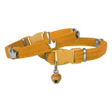 Markapet SF-KDFKNG-SR-9C49A King 20-32 cm Sarı Kadife Kedi Boyun Tasması