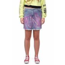 Markapia Markapia Pink Punk Mini Jean Kadın Etek