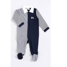 Marks & Spencer Gri Çizgili Bebek Tulum