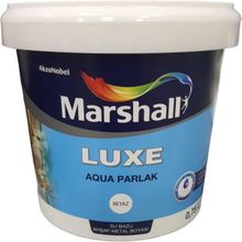 Marshall Aqua Luxe Buz Saçağı 0.75 lt Su Bazlı Parlak Akrilik Esaslı Dekoratif Boya