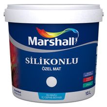 Marshall Buz Beyazı 15 lt Plastik Mat İç Cephe Duvar Boyası
