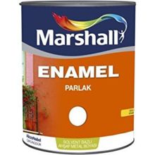 Marshall Enamel Bayrak Kırmızısı 7.5 lt Solvent Bazlı Parlak Ahşap Metal Boyası