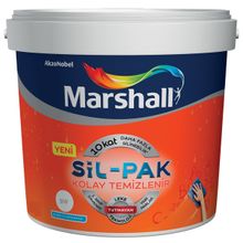 Marshall Fit Akarsu 20 kg Plastik Mat Kolay Silinebilir Su Bazlı İç Cephe Duvar Boyası
