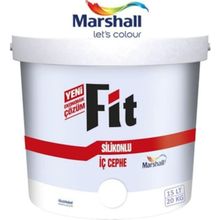 Marshall Fit Beyaz Lale 20 kg Silikonlu Mat Silinebilir İç Cephe Boyası