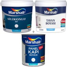 Marshall Fit Cennet Koyu 20 kg Silikonlu Mat Silinebilir İç Cephe Boyası