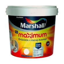 Marshall Maximum Silikonlu İpek Mat Pamuk Tarlası 7.5 lt Duvar Boyası