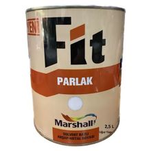 Marshall Parlak 2.5 lt Beyaz Fit Ahşap Metal Sentetik Yağlı Boya