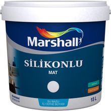 Marshall Sedef Işıltısı 15 lt Silikonlu Mat Su Bazlı Iç Cephe Boyası