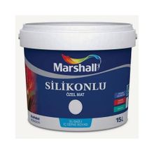 Marshall Silikonlu Buz Beyazı 15 lt Duvar Boyası