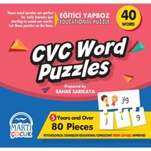 Martı Çocuk CVC Word Puzzles 80 Parça Eğitici Yapboz