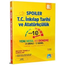 Martı Yayınları 8. Sınıf LGS T.C. İnkılap Tarihi Ve Atatürkçülük Spoiler Denemeleri