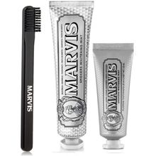 Marvis Smokers Whitening Mint 3'lü 85 ml + 25 ml Diş Macunu +Orta Sert Diş Fırçası