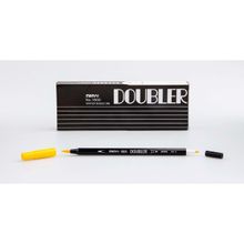 Marvy 1800-5 Sarı Çift Uçlu Brush Pen Fırça Kalem