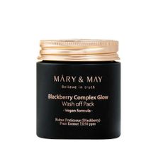 Mary & May Blackburry Complex Glow Wash off Pack Nemlendirici ve Aydınlatıcı 125 gr Cilt Bakım Maskesi