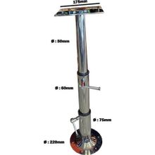 MASA VE KOLTUK AYAĞI 3 KADEMELİ KROM 33-78CM TEKNE, YAT VE KARAVAN