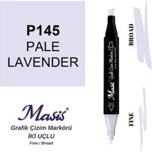 Masis 145 Açık Lavanta Çift Uçlu Marker Grafik Çizim Kalemi