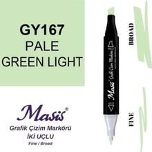 Masis 167 Küf Yeşili Çift Uçlu Marker Grafik Çizim Kalemi