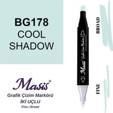 Masis 178 Kozmik Yeşil Çift Uçlu Marker Grafik Çizim Kalemi
