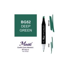 Masis 52 Koyu Yeşil Çift Uçlu Marker Grafik Çizim Kalemi
