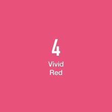 Masis Vivd Red 4 Çift Taraflı Twin Grafik Marker Kalem