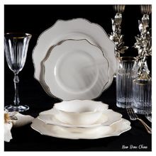 Massimo Verona Relief Gold 6 Kişilik 24 Parça Yemek Takımı