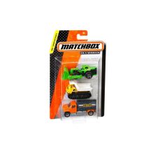 Matchbox C3713 Üçlü Araba Seti Taksi İş Makinesi Jip