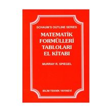 MATEMATIK FORMÜLLERI TABLOLARI EL KITABI - MURRAY R. SPIEGEL (ISBN:9789755400228)
