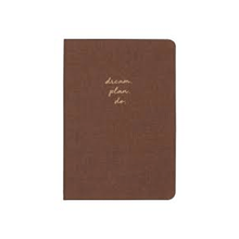 Matt Notebook Sert Kapak Düz Çizgisiz 14x20 cm Kahverengi Defter