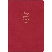 Matt Notebook Sert Kapak Düz Çizgisiz 14x20 cm Kardinal Bordo Defter