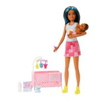 Mattel HJY34 Barbie Bebek Bakıcısı Bebeği ve Aksesuarları