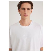 Mavi 0610100-620 Mavi Logo Baskılı Beyaz Erkek T-shirt