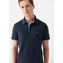 Mavi 062373-28417 Düz Koyu Lacivert Polo Erkek T-shirt