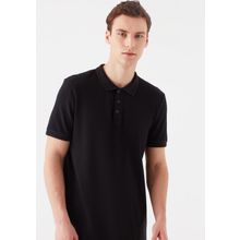 Mavi 064946-21842 Düz Siyah Erkek Polo T-Shirt