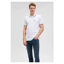 Mavi 066039-620 Beyaz Polo Erkek T-shirt