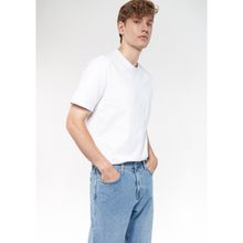 Mavi 066248-620 Cepli Bisiklet Yaka Düz Beyaz Erkek T-Shirt