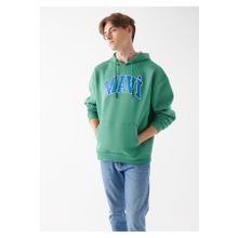 Mavi 067149-35388 Yeşil Pamuklu Oversize Kanguru Cepli Kapüşonlu Şardonlu Erkek Sweatshirt