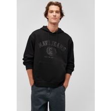 Mavi 0S10201-900 Siyah Jean Baskılı Erkek Sweatshirt