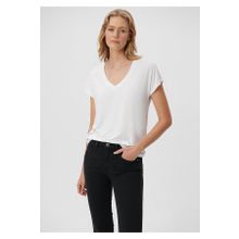 Mavi 167714-620 V Yaka Beyaz Basic Kadın T-shirt