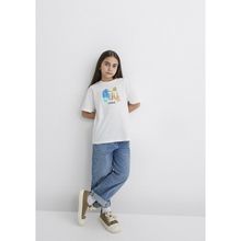Mavi 7610339-70057 Ekru Kız Çocuk T-shirt