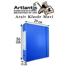 Mavi Arşiv ve Proje Kutusu 29X36X10CM 1 Adet Arşiv Klasörü Lastikli Plastik Arşiv Klasörü Büro Okul Sınıf