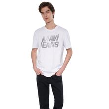 Mavi M0610260-620 Beyaz Erkek Mavi Logo T-Shirt Logo T-Shirt