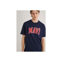 Mavi M0611711-84371 Düz Yaka Düz Koyu Lacivert Erkek T-Shirt