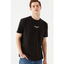 Mavi M066878-900 Batman Bisiklet Yaka Loose Fit Baskılı Siyah Erkek T-shirt